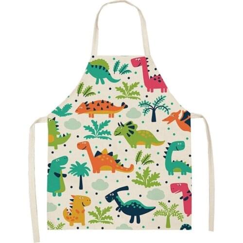 CLOOCL Dinosaur Kitchen Apron Astr Dino Print Baking Aprons Polyester Lacing Aprons For Men Women Home Cleaning Tools