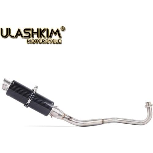 M3 Motorcycle Full System Exhaust Muffler Middle Connect Pipe Slip On For HONDA GROM MSX 125 MSX125 2012 2013 2014 2015