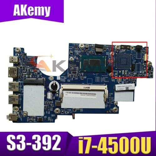 Akemy laptop Motherboard For ACER Aspire S3-392 i7-4500U Mainboard 12265-2 SR16Z DDR3