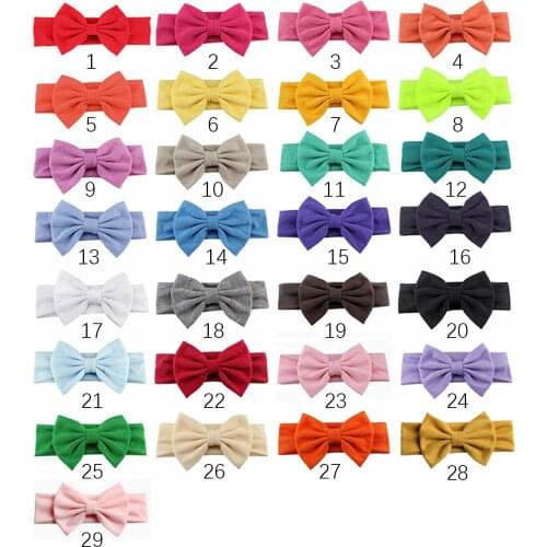 Girls Fashion Big Bow Elastic Cloth Bandanas INS Hot Sale Hairbands Baby Hairbands Quality Hairpins Barrettes