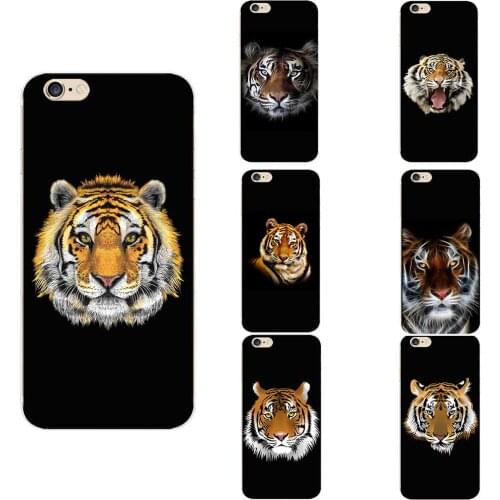 Tiger Face Theme Animal Head Face Soft TPU Phone Back Cases For iPhone 6 7 8 S XR X Plus 11 Pro Max