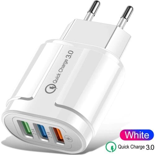 QC3.0 Quick Charge 3.0 4.0 Fast Charger USB Charge For iPhone Samsung Xiaomi Huawei Mobile Phone Charger Tablet Wall Adapter