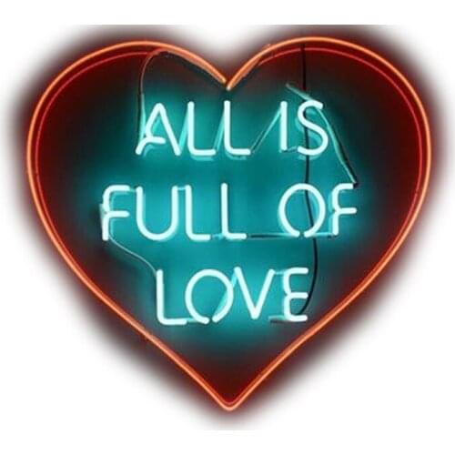 Neon Sign 10kv All Is Full Love neon sign Beer Bar Pub Iconic Sign Aesthetic Bedroom Decor Neon Light Lamp Wall Neon Lamp Art