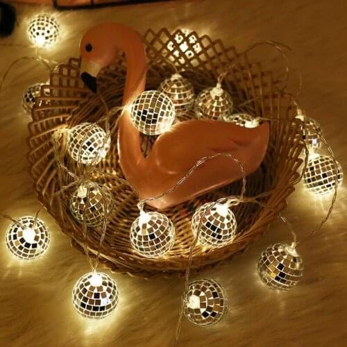 New mirror ball lamp string diameter 4cm ballroom decoration lamp festive decoration lamp Nordic decoration hanging lamp