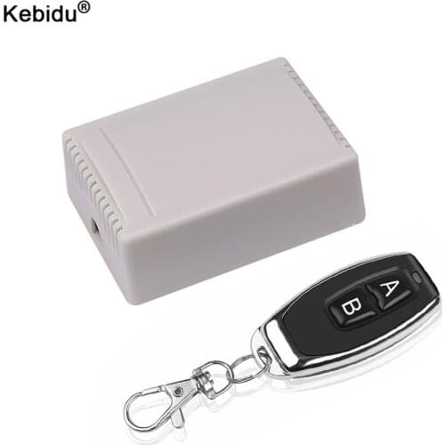 RF Transmitter 433 MHz Remote Controls with Wireless Remote Control Switch DC 12V 24V 2CH relay Receiver Module for Garage