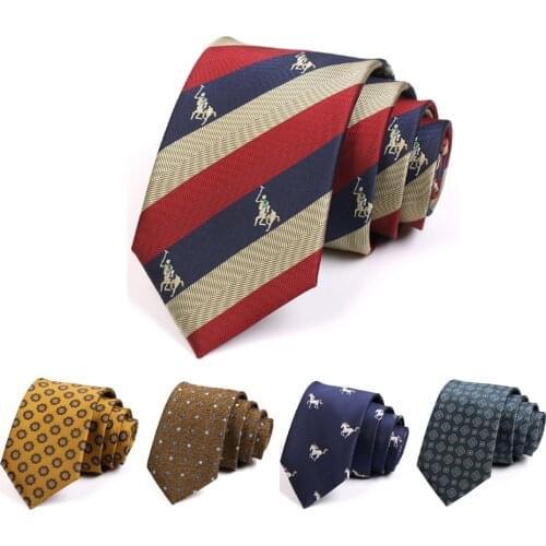 Brand New Men Fashion Formal Dress Shirt Tie High Quality 7CM Navy Blue Ties for Men Business Work Necktie with Gift Box