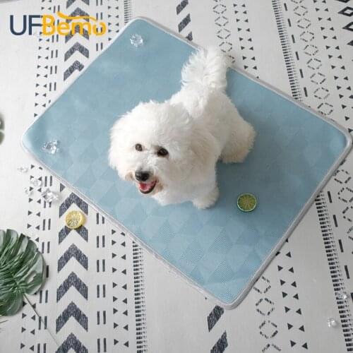 UFBemo Dog Mat Cooling Summer Pad Mat Cat Blanket Sofa Breathable Pet Dog Bed Summer Washable For Small Medium Large Dogs Car