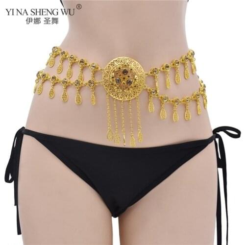 Bohemian Style New Nation Jewelry Chain Summer Holiday Rhinestone Pendants Belly Dance Waist Chians Dance Female Women Party