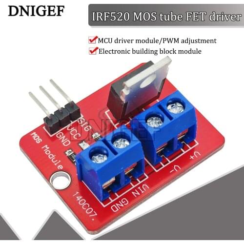 IRF520 MOS Driver Module 0-24V Top Mosfet Button For Arduino MCU ARM Raspberry