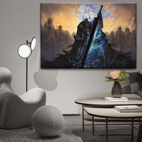 Japan Anime Berserk Poster printed Art Posters Wall home Decor Prints Modern for Teen Room Home Decor Mural