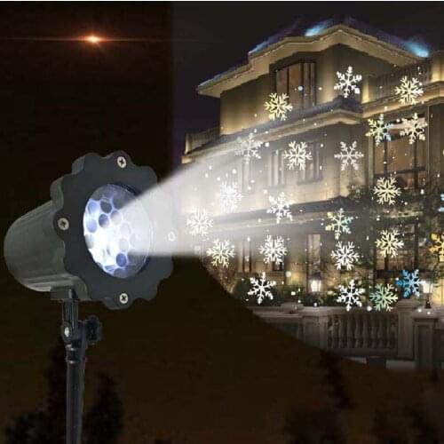 Snow Projection Lamp Stage Lighting Outdoor Lawn Lamp Christmas Decoration Light Indoor Atmosphere for Home Projection Light
