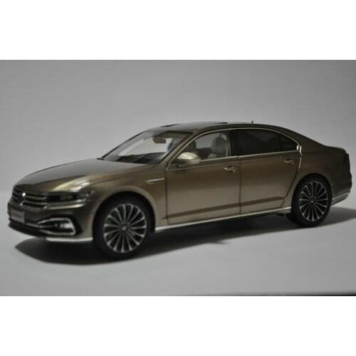 1:18 Diecast Model for VW Volkswagen New Phideon 2021 Gold Alloy Toy Car Miniature Collection Gifts Hot Selling ID4X