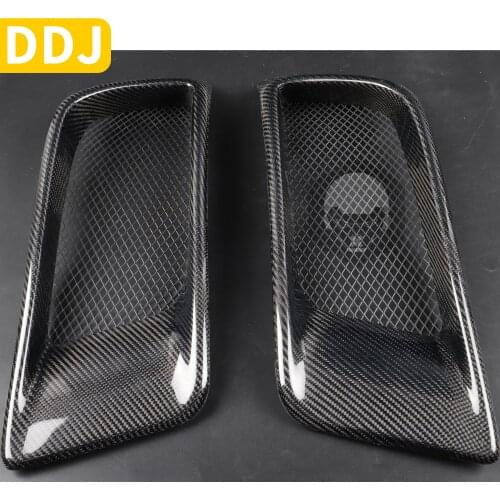 For Lancer Evolution EVO X 10 Gen 2008-2010 Ralliart Style Front Bumper Side Air Duct Intake Real Carbon Fiber Black 1 Pair