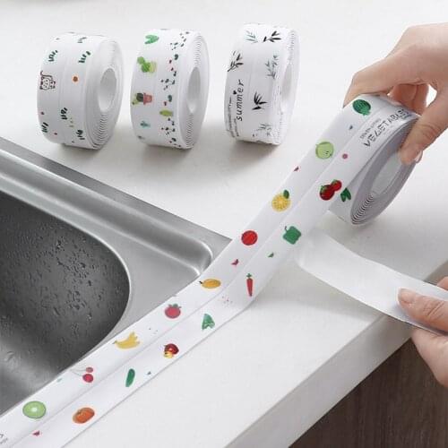 1 Roll Sealing Tape Waterproof Tape PVC Acrylic Material Kitchen Bathroom Wall Adhesive Crack Repair Tape 330cm JS22