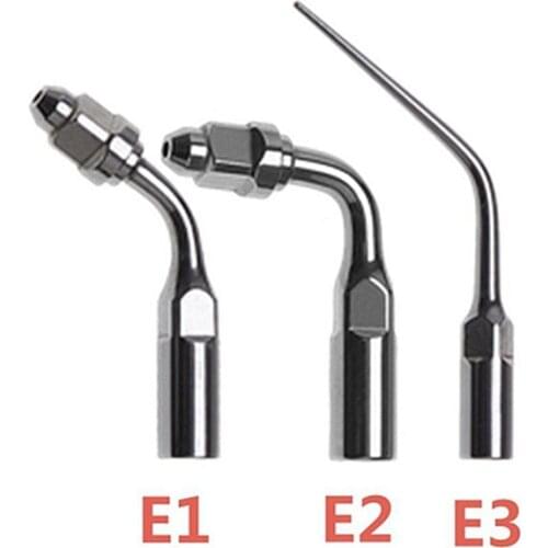 3PCS Dental Endo Tips E1 E2 E3 Ultrasonic Scaler Endo Tips For EMS E1 E2 E3 New Fit EMS/WOODPECKER