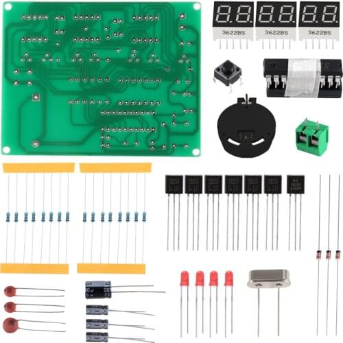 6 Bits Digital LED Electronic Clock DIY Kits PCB Soldering Practice Learning Board AT89C2051 FR-4 for Arduino