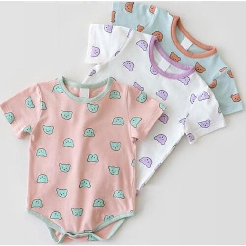 Angoubebe 202H10 New Summer Baby Boys Romper Animal style Short Sleeve infant rompers Jumpsuit cotton Baby Rompers Newborn