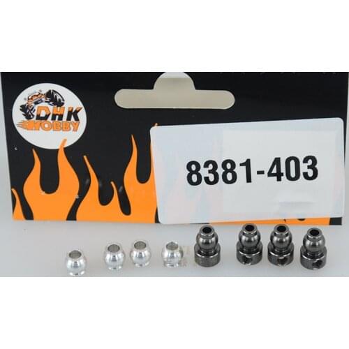 DHK RC CAR PARTS 8381-403 Anti-roll bar pivot ball -upper/lower (4 sets)