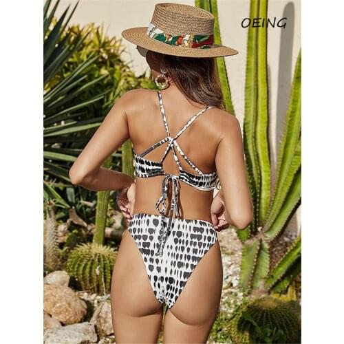 Bandage Bikini 2 Piece Sets Womens Black 2021 Plus Size Sexy Bikini Bathing Suit Women Swimming Suit
