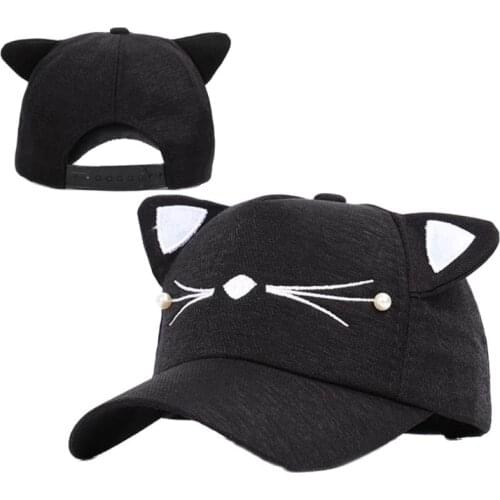 Doitbest Children Baseball Cap 2 to 7 Years old Cat Beard Pearl summer Hip Hop kids Hats Boys Girls hat Caps snapback gorras