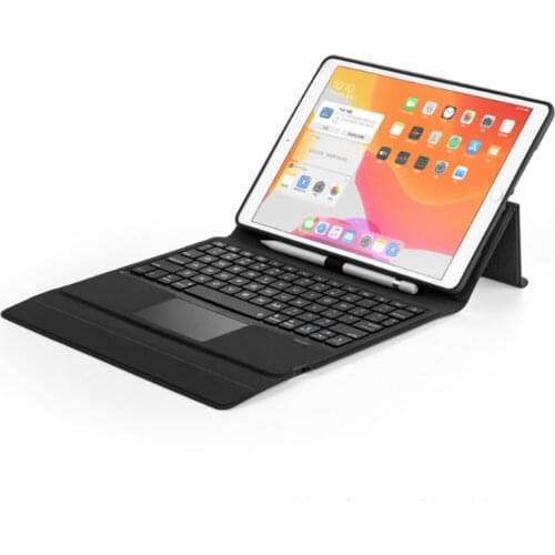 Touchpad Keyboard Case for iPad Air 4 2020 10.9 Inch Shockproof iPad Smart Cover with Color Backlit Keyboard Auto Wake Sleep