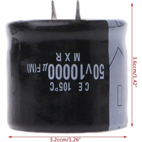 10000uF 50V 105°C Power Electrolytic Capacitor Snap Fit Snap In K9FA