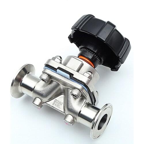 Fit 3/4" 19mm Pipe OD x 1.5" Tri Clamp Sanitary Diaphragm Valve SUS 316L Stainless Steel For Homebrew Beer Brewing