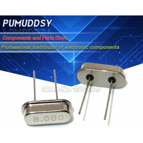 20PCS hc-49s 8MHz 8.000mhz HC49S 8M quartz resonator Crystal Oscillator