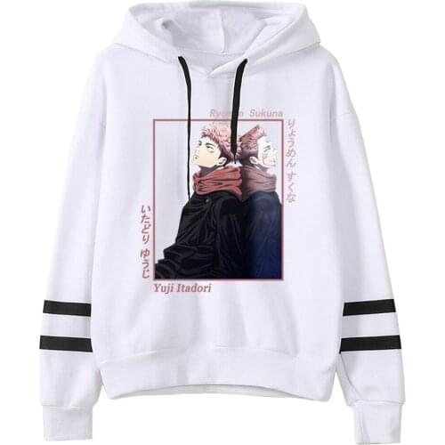 Hot Japanese Anime Jujutsu Kaisen Print Hoodies Sweatshirt Cool Men Casual Streetwear Winter Unisex Sweatshirts Male