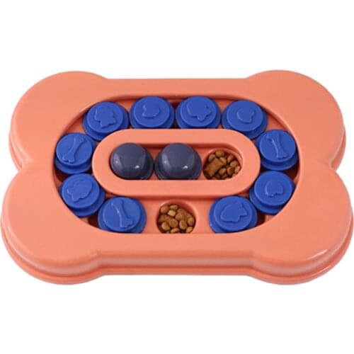 Bone Track Foraging Tray PP Smooth Track Anti-choking Non-slip Hiddens Food Space Design Slow Food Dog Bowl Toy WXV Sale