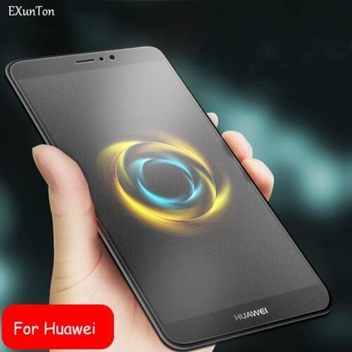 EXUNTON Anti Fingerprint Matte Frosted Tempered Glass for Huawei Mate 10 Pro 10 Lite Screen Protector Glass for Mate 8 Mate 9