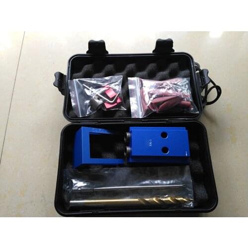 Wood Working Aluminium Alloy Mini Pocket Hole Jig Kit System,Joinery with 3/8" inch 9.5mm Step Drill Bit