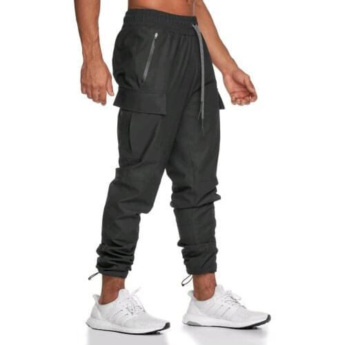 Mens Cargo Pants Multiple Pockets Tactical Harem Pants Casual Water-proof Running Trousers Fashion MaleStreetwear Dropshipping