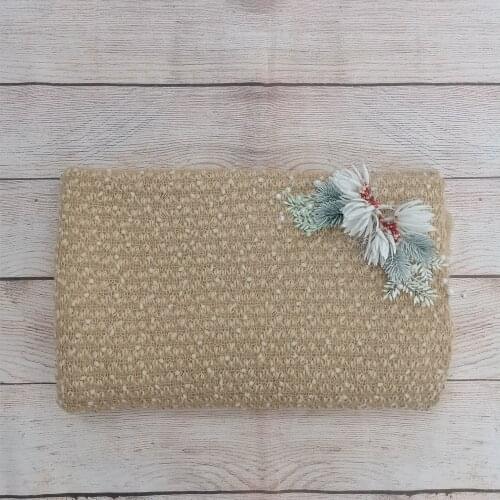 Soft Acrylic Bobble Fabric Baby Wraps Newborn Photography Props Backdrop Infant Photo Shooting Accessories Basket Filler