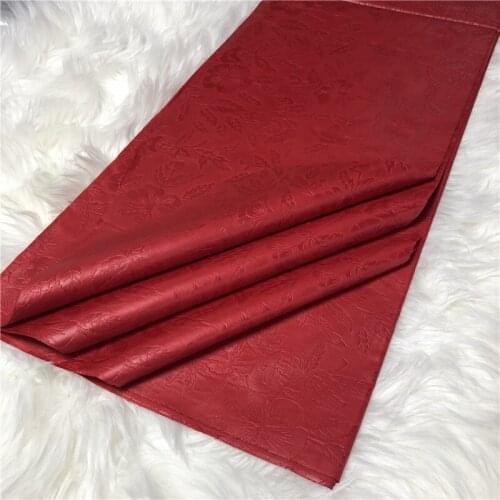 Nigerian Beige Guinea Baizn Riche Lace Fabric African Jacquard Brocade Women Dresses Sewing Material 5 Yards Basin Fabric AB5