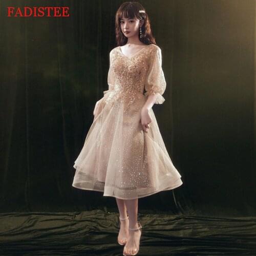 New Arrival Lace Appliques V-neck Evening Dresses Robe De Soirée De Mariage Vestidos De Fiesta вечерние платья