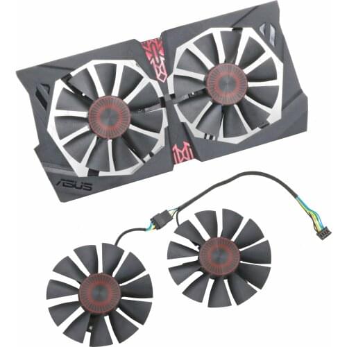 New Original for ASUS GTX750Ti GTX950 GTX960 R7 370 Graphics Video card cooling fan T128010SH FD7010H12S