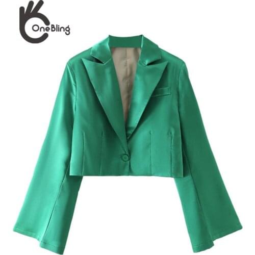 Женские пиджаки с коротким рукавом ONEBLING China At AliExpress