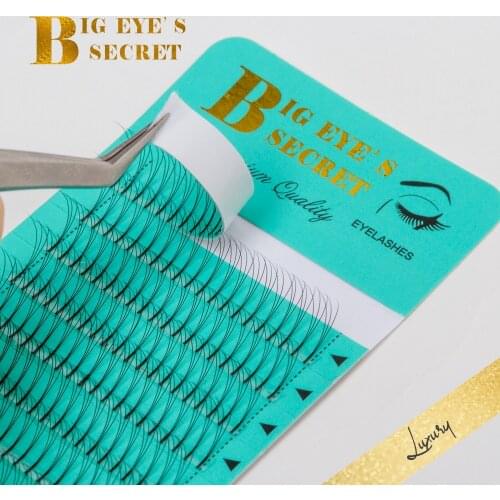 Big eyes secret Luxury Lash Volume 2D/3D/4D/5D Eyelashes Long Stem Premade Fans Silk False Mink Individual Eyelashes Extension