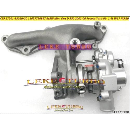 Turbo CT2 17201-30130 17201 30130 17201 30130 17790867 for BMW Mini One For TOYOTA Yaris W17 NLP20 1.4L 1ND-TV 1ND TV 1NDTV