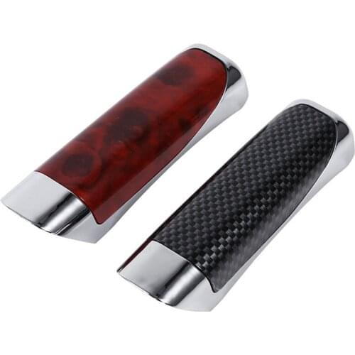 Universal Car Hand Brake High Quality ABS Smooth Brand New Comfortable Carbon Fiber Style Protector Decor Cover SUV Accessory