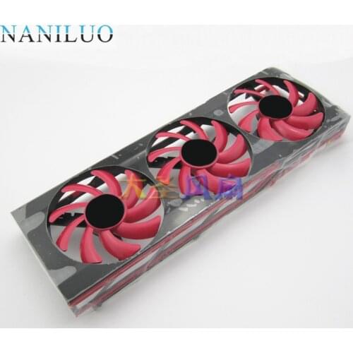 NANILUO FD7010H12S DC 12V 0.35A 4Pin 4Wire Triple Fan Replacement For ATI Radeon HD7990 HD 7990 Graphics Video Card Cooling Fans