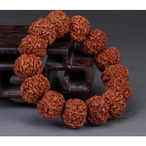 Six petals Vajra Bodhi Beads Mens multi flap Bracelet