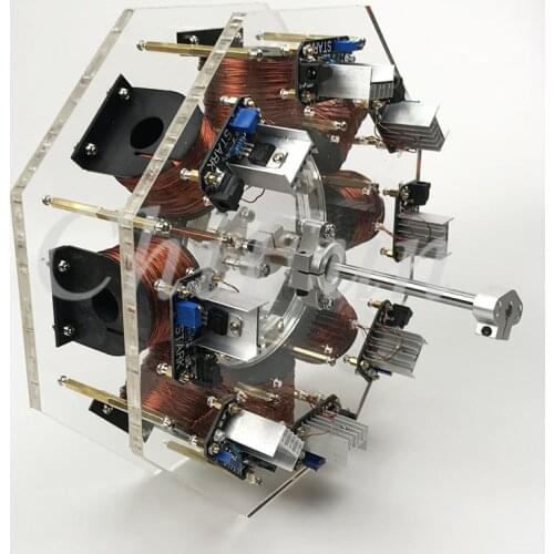8-stage stator brushless internal rotor motor large-scale Bedini motor pseudo-perpetual motion machine