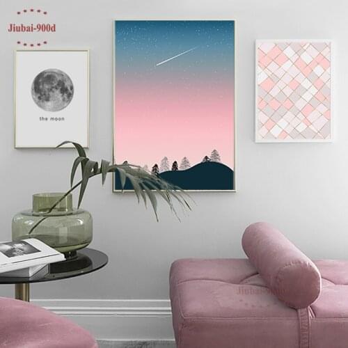 900D Nordic Landscape Picture Abstract Art Canvas Posters and Prints Wall Art Canvas Painting Wall Pictures For Living Room SAN9