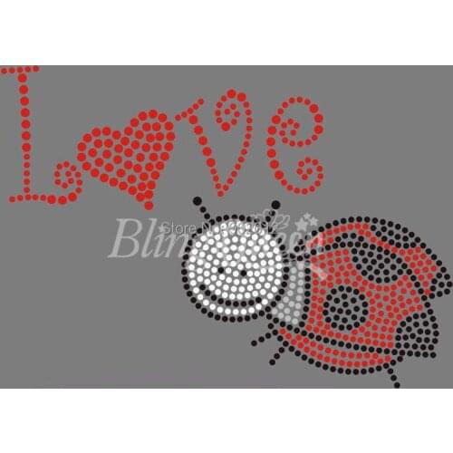 BlingQueen Hot Fix Rhinestone Transfer Bug Design Free Shipping