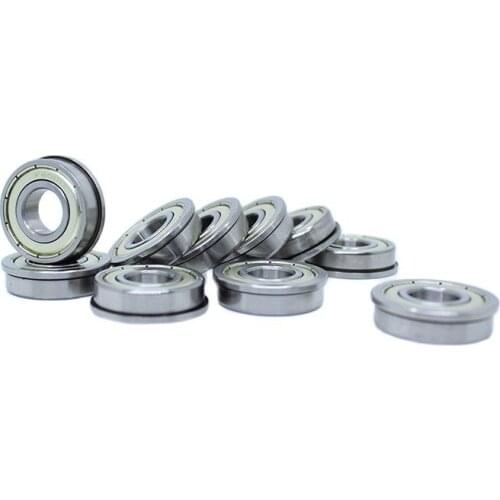 F6001ZZ Flange Bearing 12x28x8 mm ABEC-1 ( 10 PCS ) Flanged F6001 Z ZZ Ball Bearings
