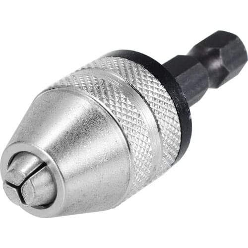 Quick Change Convertor Adapter Tool Keyless Drill Chuck 1/4'' Hex Shank Hand Keyless Drill Bit For Power Tools