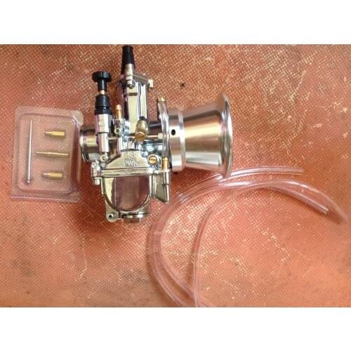 Sherryberg carburetor 28mm PWK racing flat side replace keihin OKO carb chrome w stack 28mm