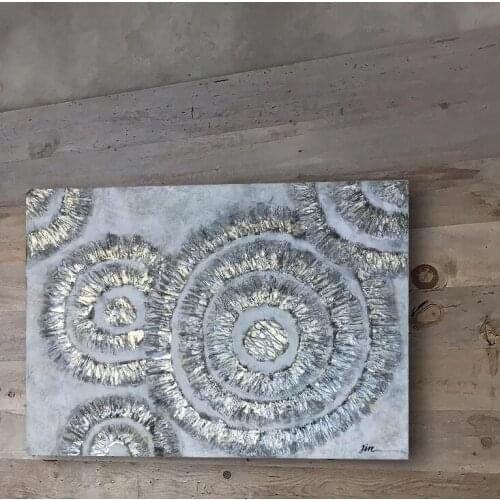 Canvas Abstract Shiny Circles Painting Home Decoration Wall Art Picture Prints Modular Modern No Frame Poster For Living Room